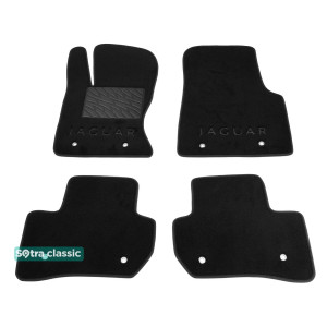 Двухслойные коврики Jaguar F-Pace 2016→ - Classic 7mm Black Sotra
