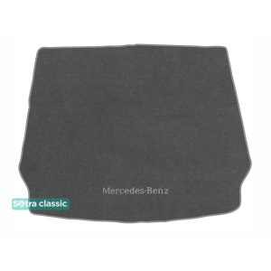 Коврик в багажник Mercedes-Benz GLС-Class (С253) 2017→ - текстиль Classic 7mm Grey Sotra