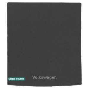 Килимок в багажник Volkswagen Passat (wagon) (B8) 2014 → - текстиль Classic 7mm Grey Sotra