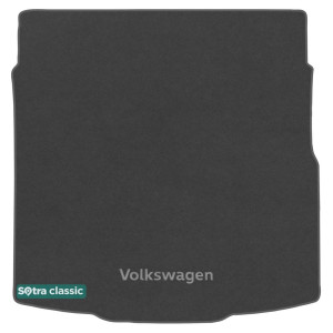 Двошарові килимки Volkswagen Passat (седан) (B8) (багажник низ) 2014 → - Classic 7mm Grey Sotra