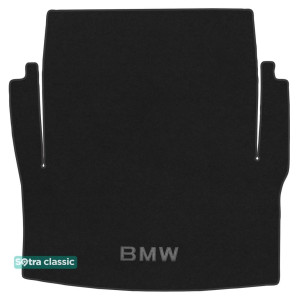Килимок в багажник BMW 3-series (седан) (F30) 2012 → - текстиль Classic 7mm Black Sotra