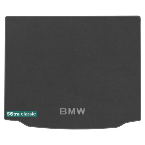 Двухслойные коврики BMW X3 (G01)(багажник без запаски) 2017→ - Classic 7mm Grey Sotra
