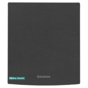 Килимок в багажник Skoda Superb (універсал) (mkIIII) 2015 → - текстиль Classic 7mm Grey Sotra