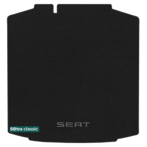 Килимок в багажник Seat Toledo (mkIV) 2012 → - текстиль Classic 7mm Black Sotra