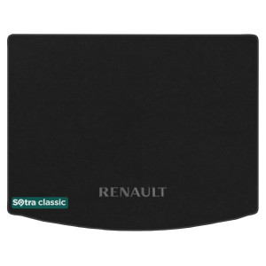 Коврик в багажник Renault Koleos (mkII) 2017→ - текстиль Classic 7mm Black Sotra