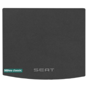 Килимок в багажник Seat Ateca (mkI) 2016 → - текстиль Classic 7mm Grey Sotra