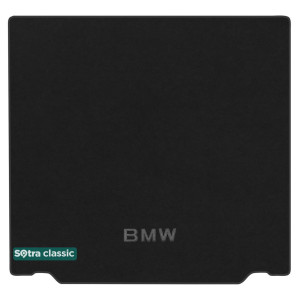 Килимок в багажник BMW 5-series (універсал) (F11) 2010-2017 - текстиль Classic 7mm Black Sotra