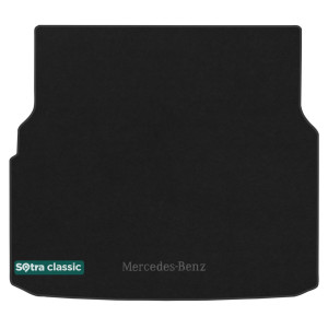 Килимок в багажник Mercedes-Benz C-Class (універсал) (S205) 2014 → - текстиль Classic 7mm Black Sotra