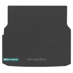 Коврик в багажник Mercedes-Benz C-Class (универсал)(S205) 2014→ - текстиль Classic 7mm Grey Sotra