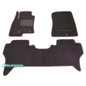 Двошарові килимки для Mitsubishi Pajero (mkIV) 2007 → 10mm Chocolate Sotra Premium