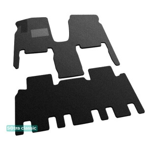 Двошарові килимки Black для Kia Carnival (1-2 ряд) (VQ) (mkII) 2006-2014 МКПП Sotra Classic 7mm