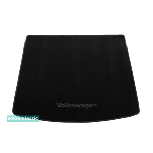 Коврики Volkswagen Touareg (mkII)(багажник) 2010-2018 текстильные Classic - Черные Sotra