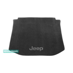 Килимок в багажник Jeep Grand Cherokee (WK2) (mkIV) 2011 → - текстиль Classic 7mm Grey Sotra