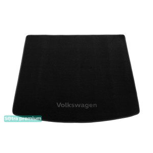 Килимок в багажник Volkswagen Touareg (mkII) 2010-2018 текстильні Premium - Чорні