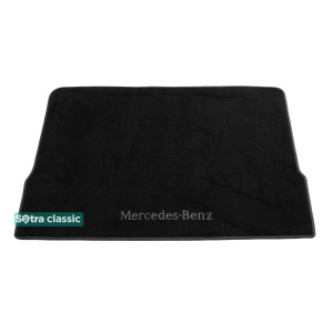 Коврики Mercedes-Benz GL/GLS-Class (X166)(на сложенный 3й ряд)(багажник) 2013-2019 текстильные Classic - Черные