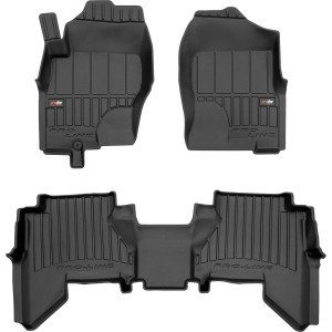 Резиновые коврики для Nissan Pathfinder (mkIII)(R51)(1-2 ряд) 2005-2014 - Frogum Proline 3D