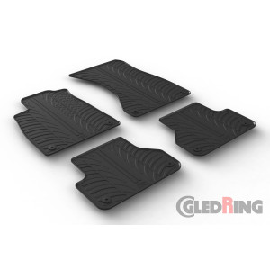 Резиновые коврики Gledring для Audi A4 (B9)(mkV) 2015>