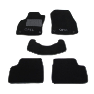 Коврики Opel Astra (mkIII)(H) 2004-2014 текстильные Premium - Черные — Opel Astra H 2004 - 2013
