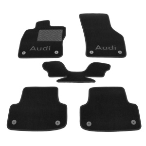 Коврики Audi A3/S3/RS3 (mkIII)(5-дв. хетчбек/седан) 2012-2020 текстильные Premium - Черные — Audi A3 2012-2020