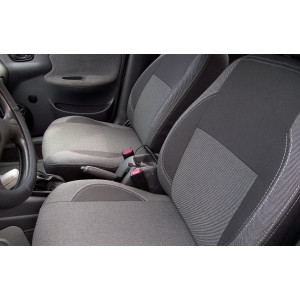 Чохли на сидіння авто для CITROEN C-Elysee 2013 роздільна спинка Classic Style сіра або червона нитка - MW Brothers
