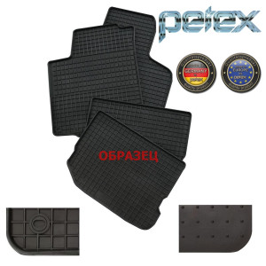 Гумові килимки FORD TRANSIT 2000 чорні 2 шт - Petex