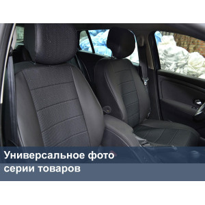 Чехлы для Mitsubishi Pajero Sport 2008-2013 (шт.)- полностью кожзаменитель - Союз Авто