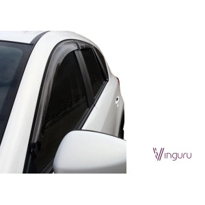 Дефлекторы окон Mazda CX-5 2011- крос накладные скотч комплект 4 шт. - Vinguru