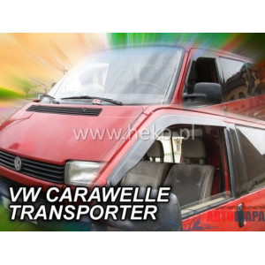 Ветровики на VW CARAWELLE/TRANSPORTER 1990-2003R (OR) два передних клеятся на скотче - HEKO