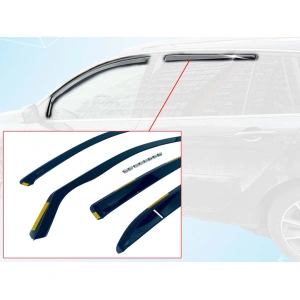 Ветровики для SUZUKI SWIFT 5d 2005-2010r. (+OT) - вставные - Heko 