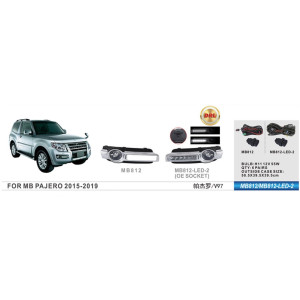 Фари дод. модель Mitsubishi Pajero 2014-19/MB-812/H11-12V55W/ел.проводка