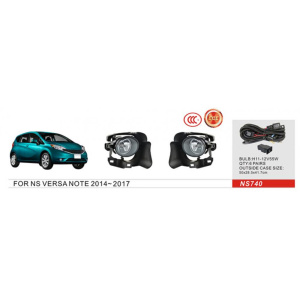 Фари дод.модель  Nissan Versa Note 2013-17/NS-740/H11-12V55W/eл.проводка