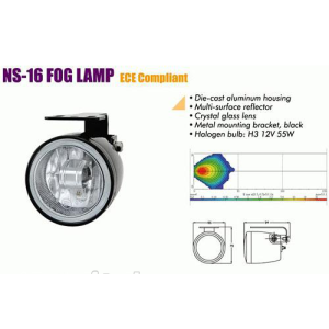 Фари додаткові NS-16 BC H3 / 12V / 55W / D = 65mm