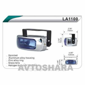 Фари додаткові DLAA 1 100 RY, H3, 12V, 55W, 124х47мм