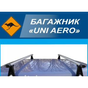Багажник UNI AERO на водостік, поперечки 120см (UNI AERO 120)