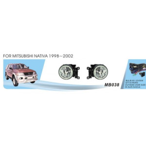 Фары дополнительные модель Mitsubishi Pajero Sport/Nativa 1998-2002/MB-038W/эл.проводка