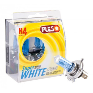 Лампы PULSO/галогенные H4/P43T 12v100/90w super white/plastic box