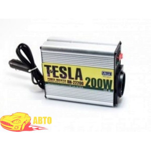 У граф. напруги TESLA ПН-22200 / 12V-220V / 200W / USB-5VDC0.5A / мод.волна / прикурювач
