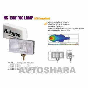 Фари додаткові NS-198 FBC H3 / 12V / 55W / кришка