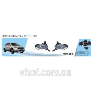 Фары дополнительные модель Honda CRV/2010-/HD-456E-W/эл.проводка