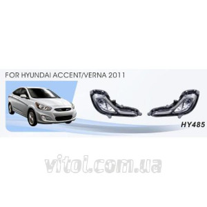 Фары дополнительные модель Hyundai Accent/Verna 2010-2016 /HY-485W