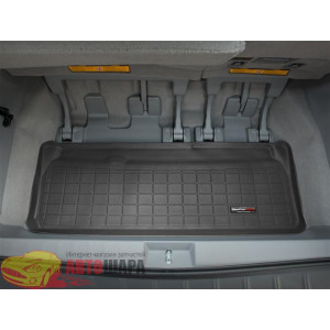 Коврик багажника для Тойота Sienna 2011-, Черный - резиновые WeatherTech