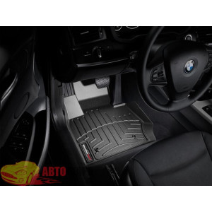 Килимки салону WeatherTech BMW X3 (E25) 2011-, Чорні - гумові
