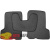 Килимки текстильні Renault Sandero 2013-2016 сірі в салон - фото 3