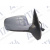 Зеркало боковое VW GOLF IV/BORA 08.97-06.06 в сборе правое, эл. регул., с подогревом, грунт., голуб. - AVTM - фото 2