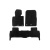Текстильные коврики Deluxe V-2 Toyota Land Cruiser 200 2007-2021 гг. (2012-2021, Черный) — Тойота Land Cruiser 200 с 2007 - фото 2