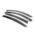 Ветровики с чёрным молдингом Niken Luxury BMW 3 серия E90/E91 2005-2011 гг. (4 шт) — BMW 3 E90 2005-2009 - фото 2