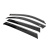 Ветровики с чёрным молдингом Niken Luxury BMW X5 G05 2019–2026 гг. (4 шт) — BMW X5 G05 18- - фото 2