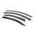 Ветровики с чёрным молдингом Niken Luxury Mercedes C-class W204 2007-2015 гг. (4 шт) — Mercedes C 204 с 2007 - фото 2