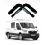 Дефлекторы окон Ford Transit 2000-2014 (вст 2шт) (DEFL LUX) - фото 6