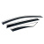 Дефлектори вікон Hyundai Tucson Long Wheel 6pcs 2021+ нерж. з хром полоскою (HAWK) — Hyundai Tucson с 2020 - фото 5